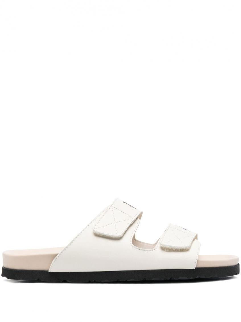 White Logo Sandals 2