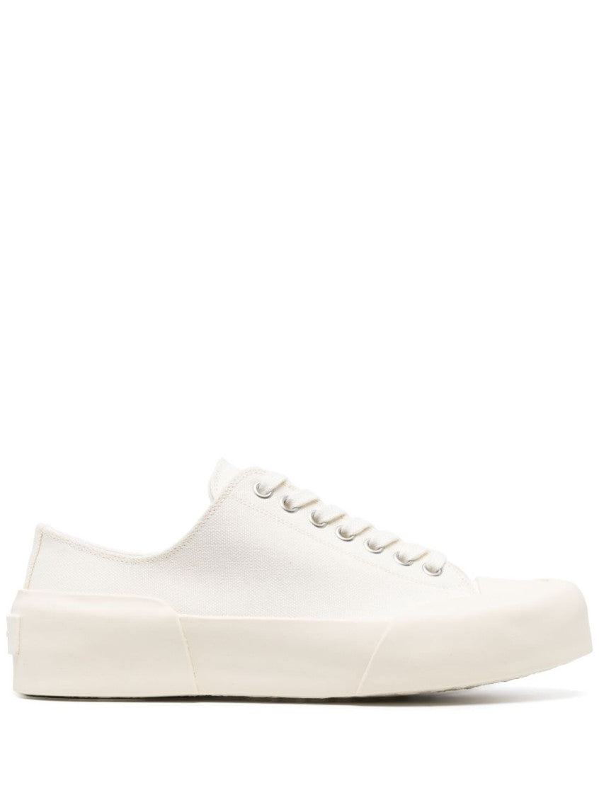 White White Leather Sneakers 1