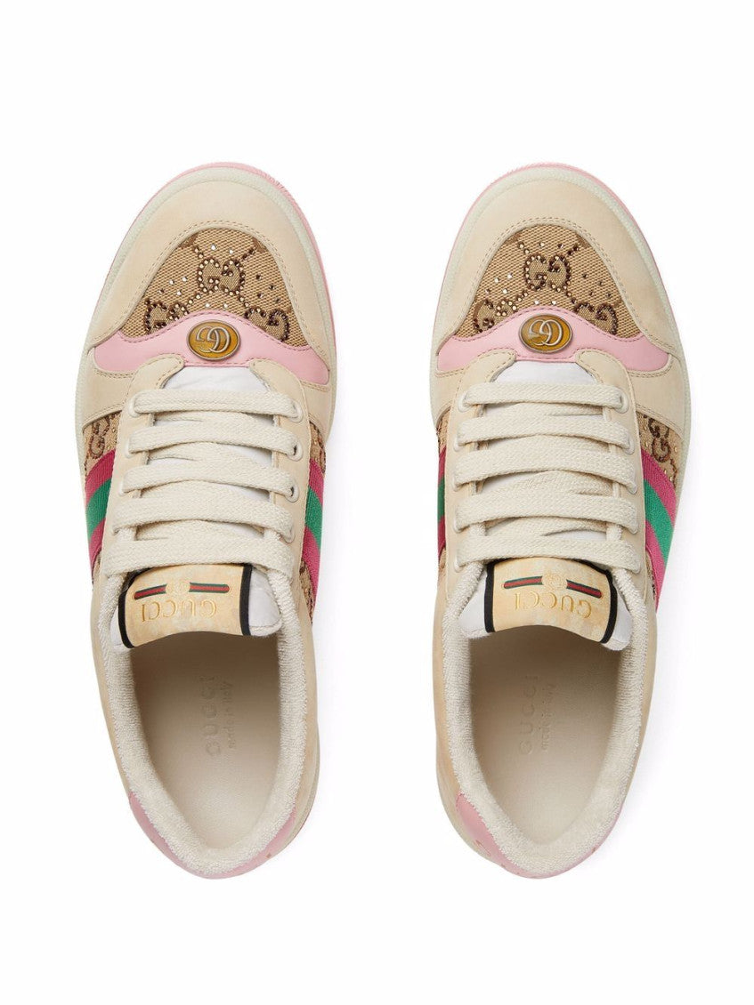 Pink Pink Lace Up Sneakers 3