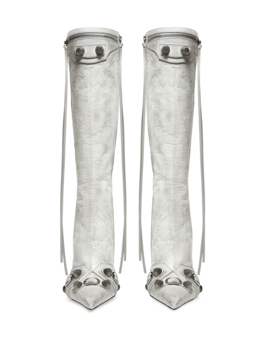 White Leather Boots 4