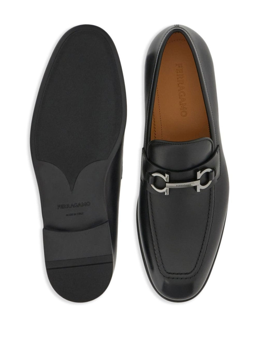Black Black Penny Leather Loafers 3