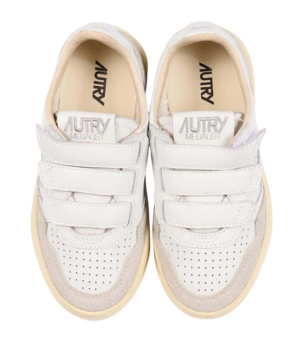 Kids White Logo Sneakers 3