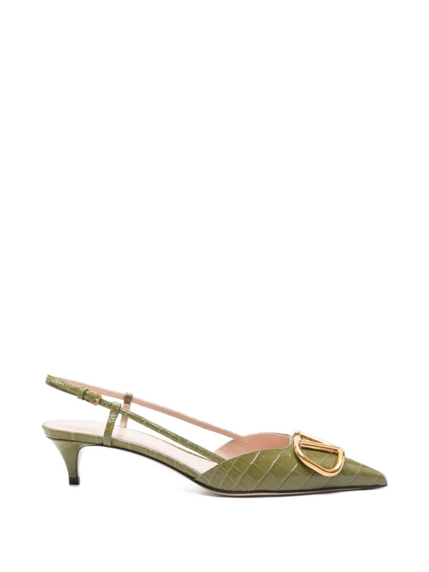 Green Logo Signature Pumps 1