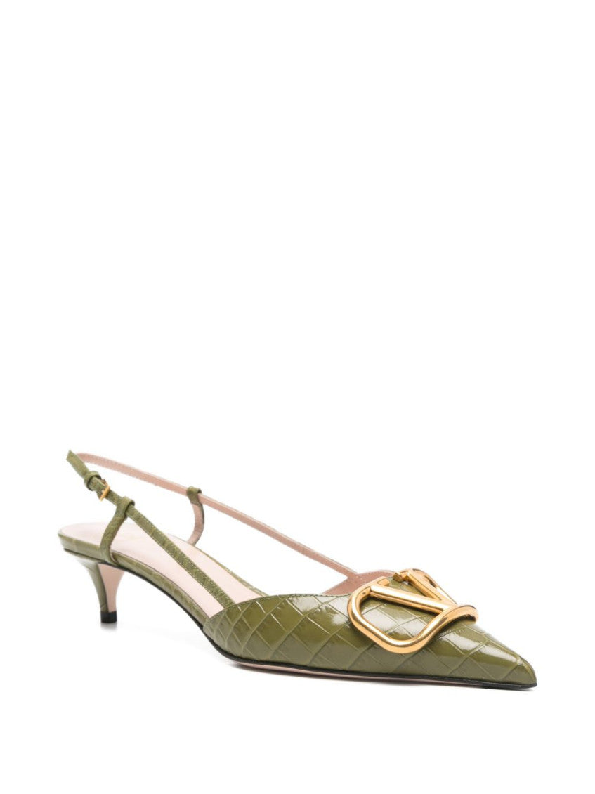 Green Logo Signature Pumps 2