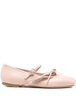 Pink Leather Ballet Flats 1