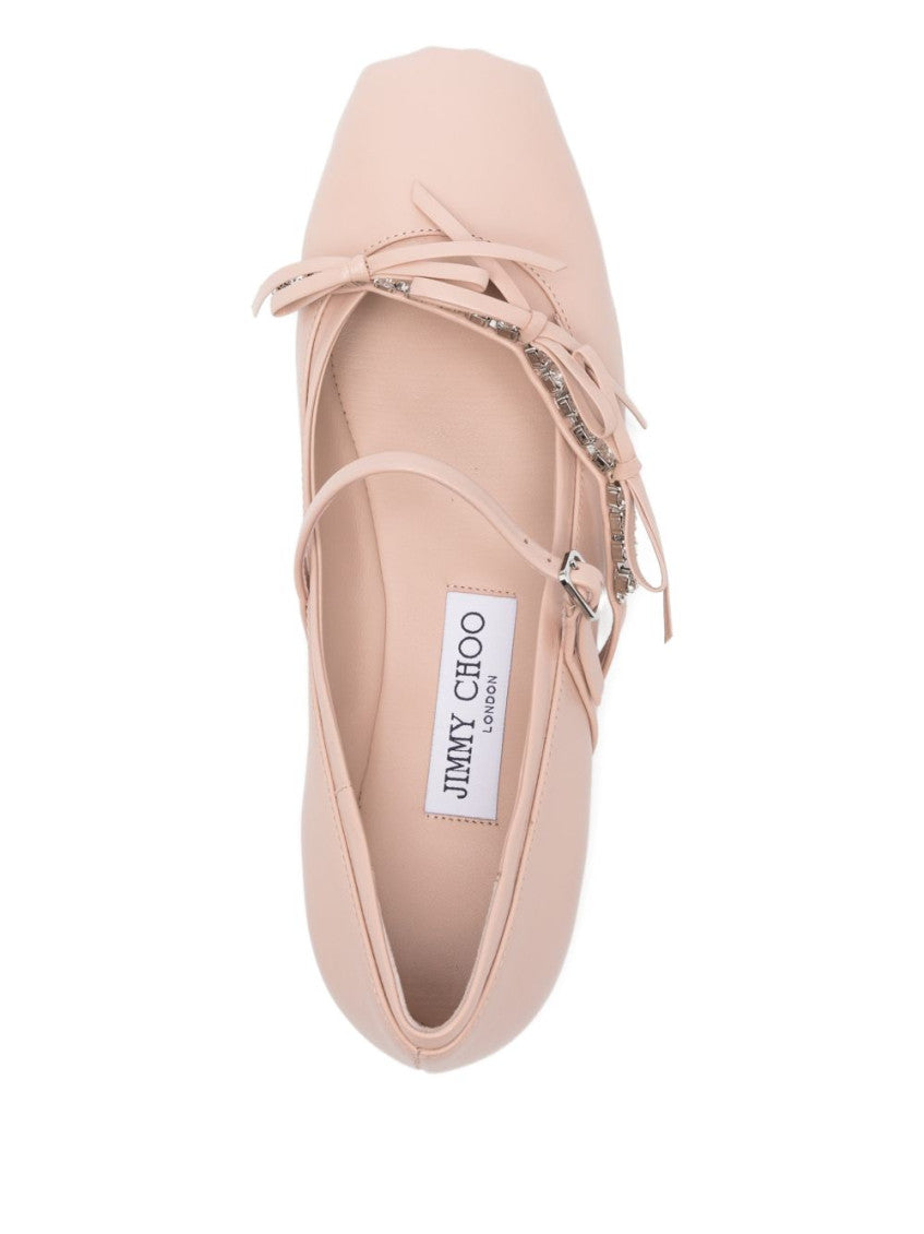 Pink Leather Ballet Flats 3