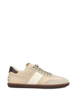 Beige Leather Sneakers 1