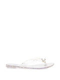 White Glitter Sandals 1