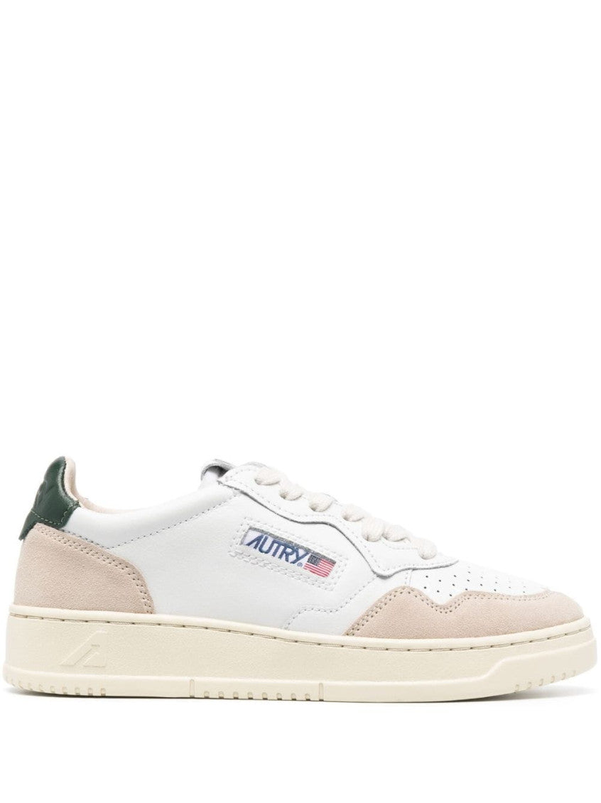 White Black Leather Sneakers 1