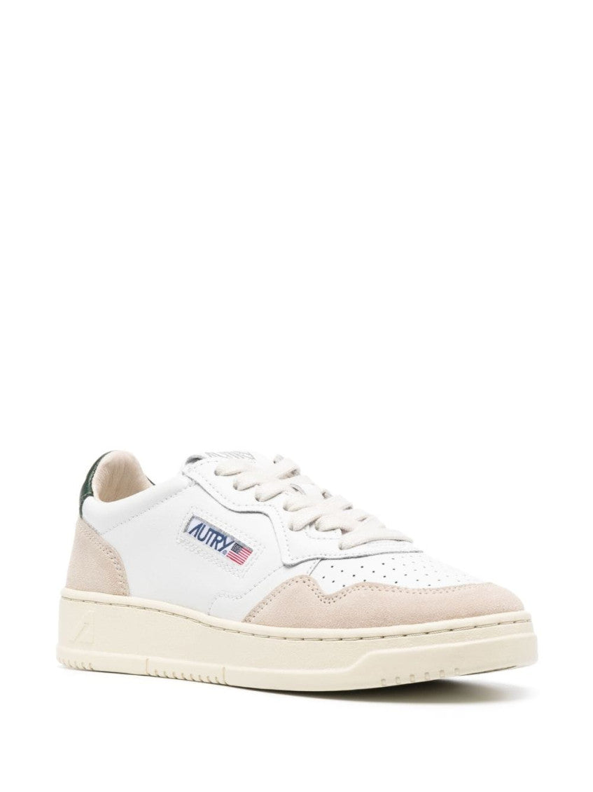 White Black Leather Sneakers 3