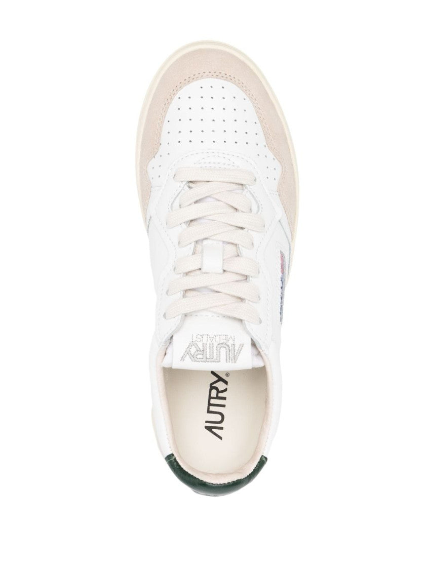 White Black Leather Sneakers 6