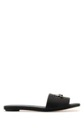 Black Slip On Sandals 1