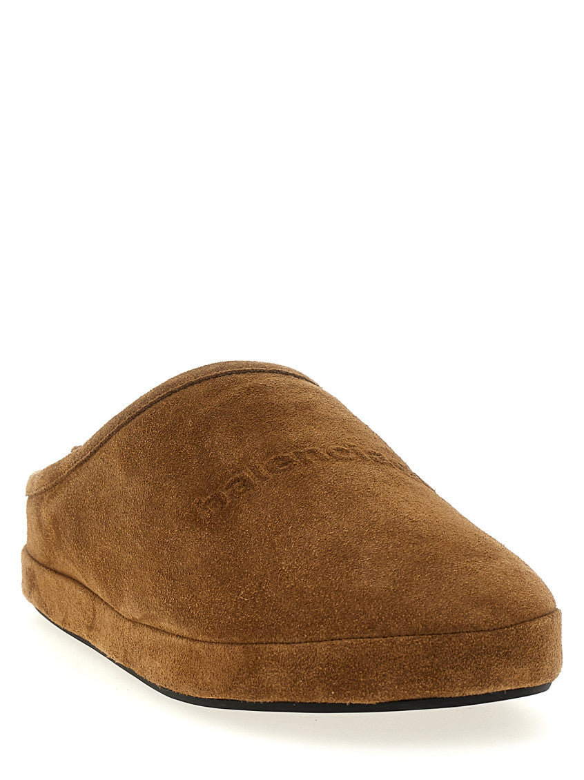 Brown Slip On Slides 2