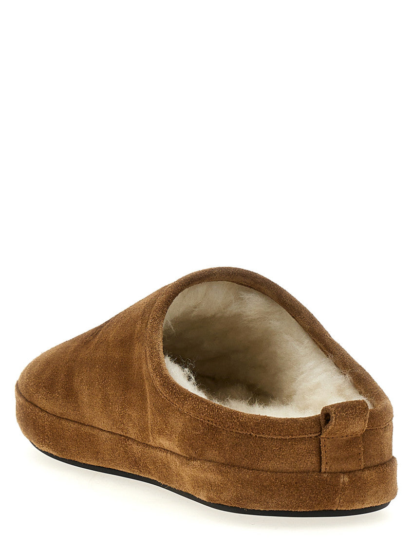 Brown Slip On Slides 3