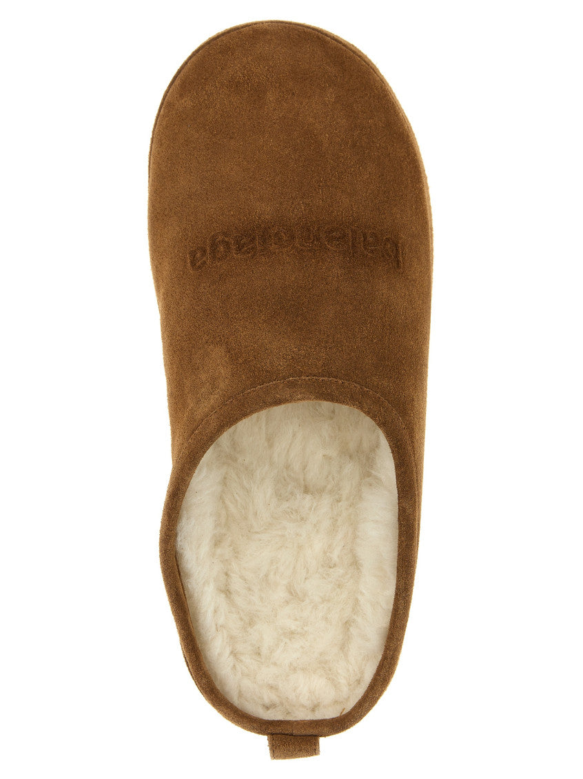 Brown Slip On Slides 4