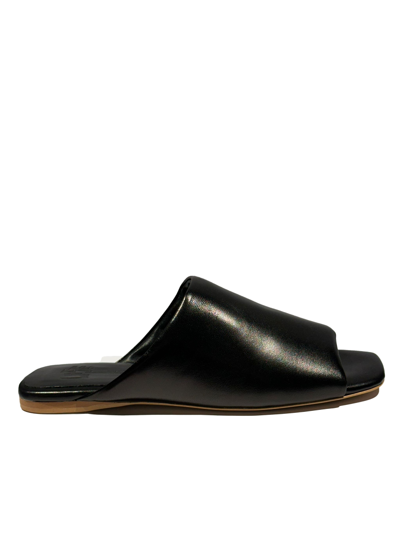 Black Slip On Slides 1