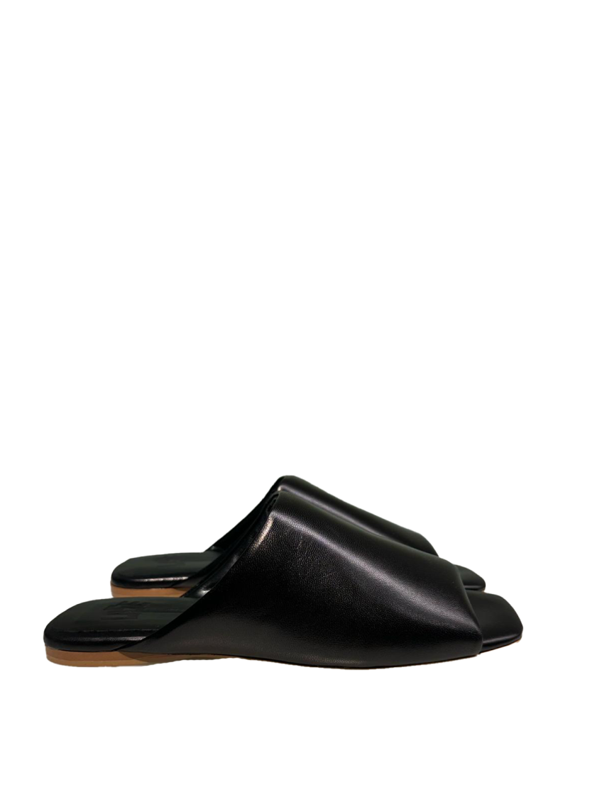 Black Slip On Slides 2