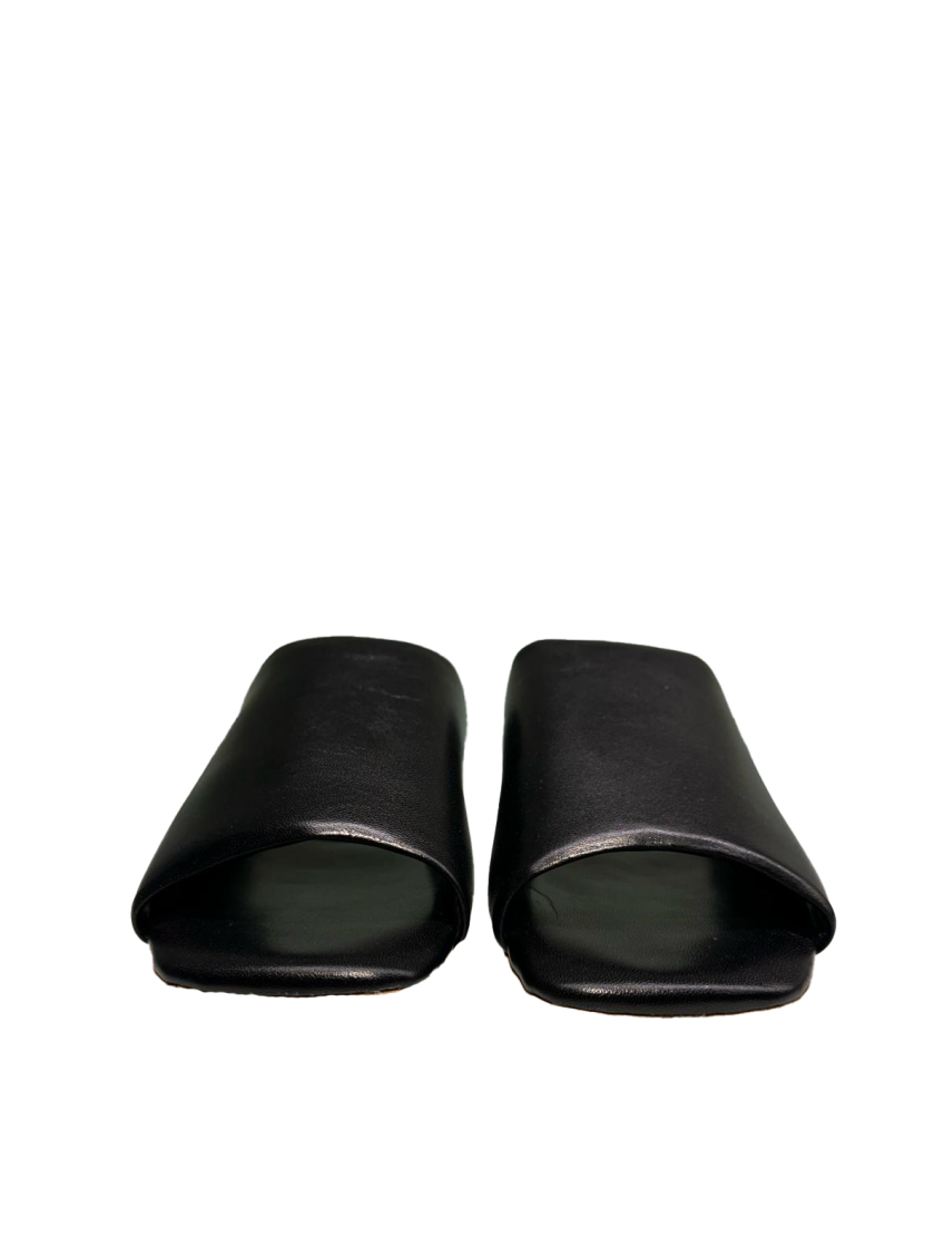 Black Slip On Slides 4