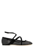 Black Rhinestone Ballet Flats 1