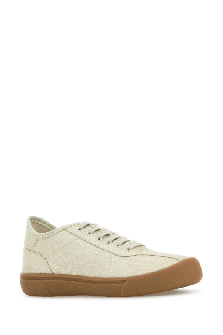 Off White Canvas Sneakers 2