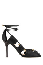 Black Leather Pumps 1