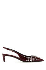 Maroon Leather Pumps 1