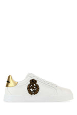 White Lace-Up Sneakers 1