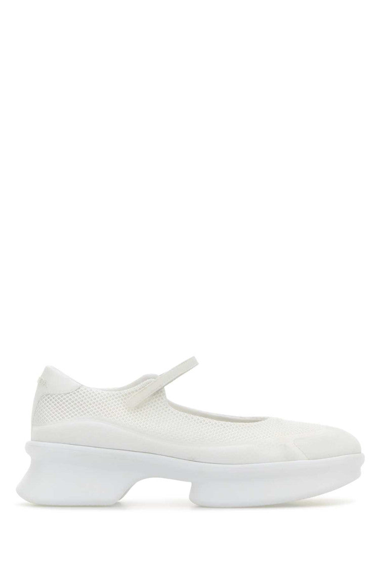 White Slip On Ballet Flats 1
