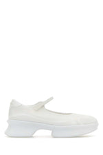 White Slip On Ballet Flats 1
