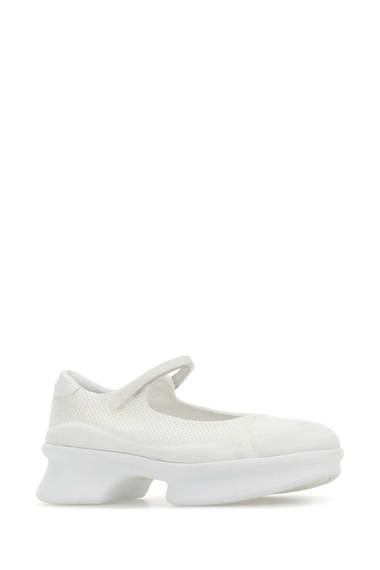White Slip On Ballet Flats 2