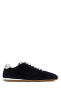 Navy Blue Lace Up Sneakers 1