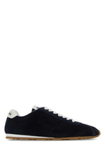 Navy Blue Lace Up Sneakers 1