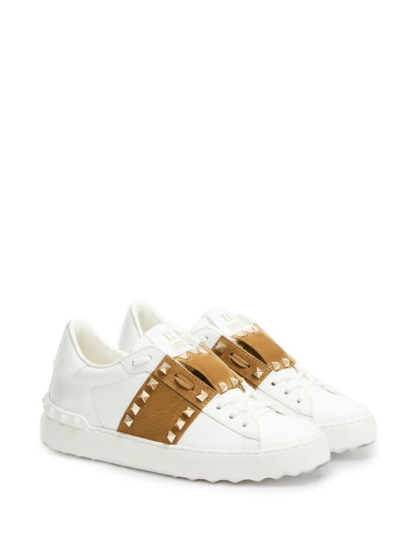 Beige Rockstud Sneakers 2