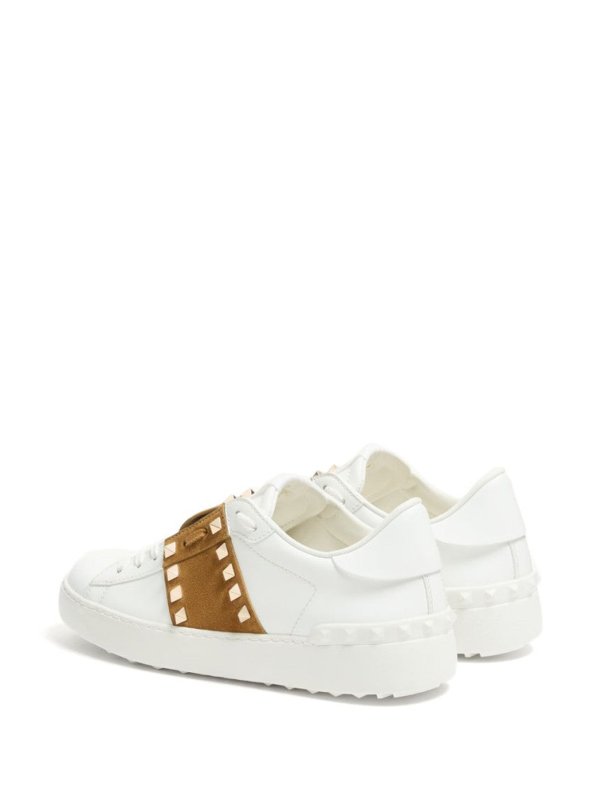 Beige Rockstud Sneakers 3