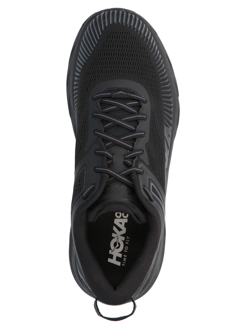 Black Solid Roound Toe Sneakers 3