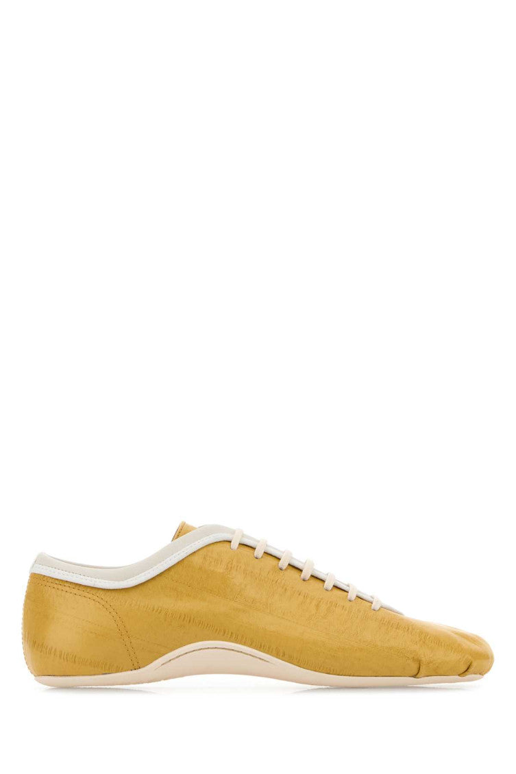 Mustard Leather Sneakers 1
