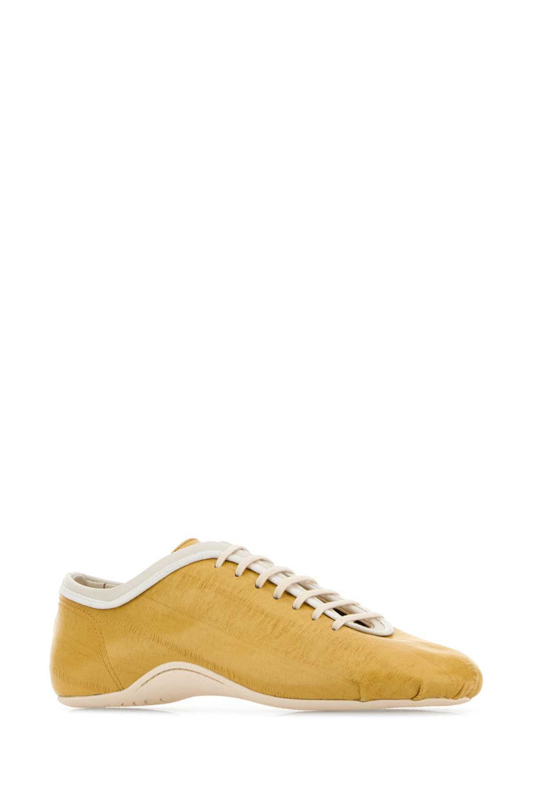 Mustard Leather Sneakers 2