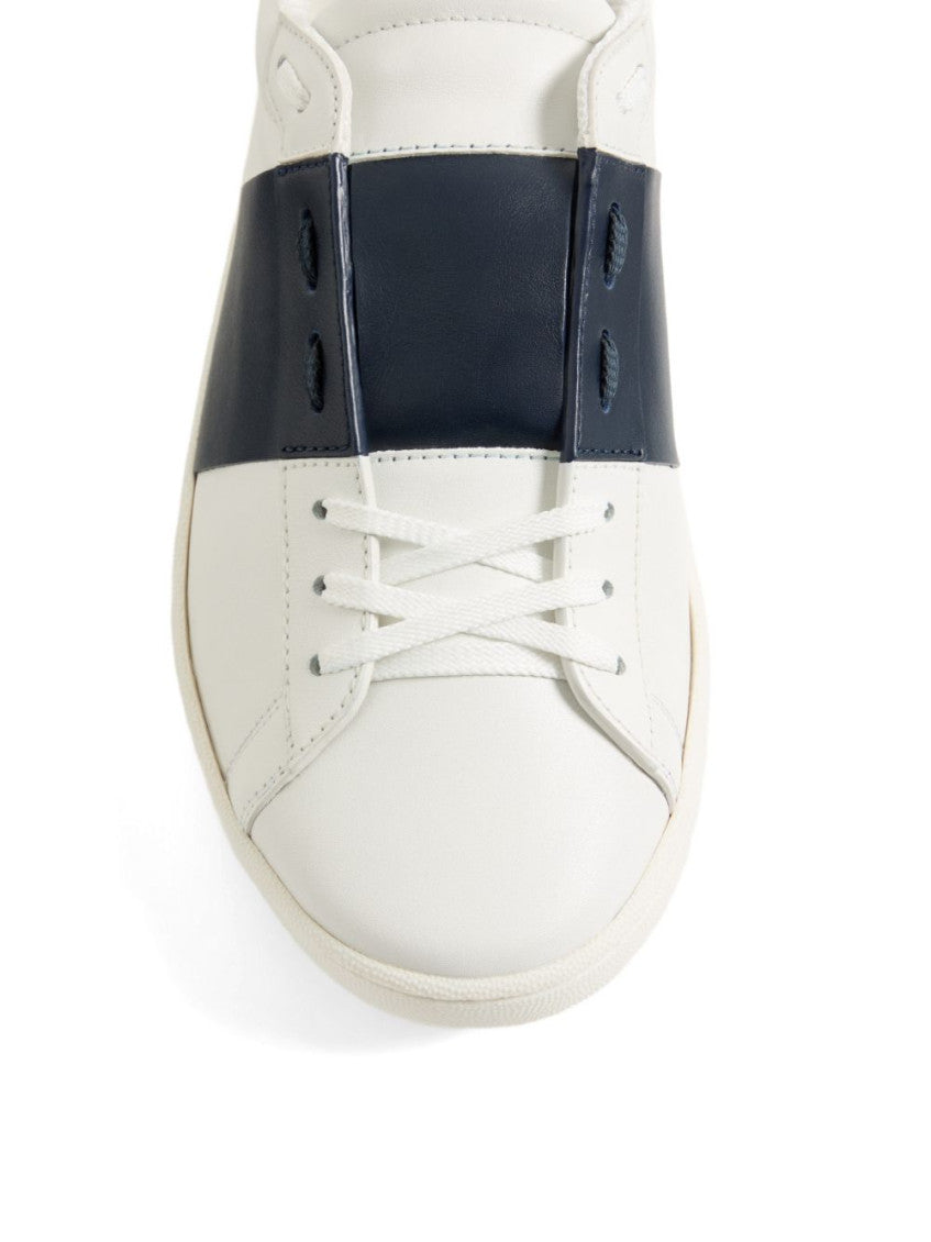 White Color Block Sneakers 3