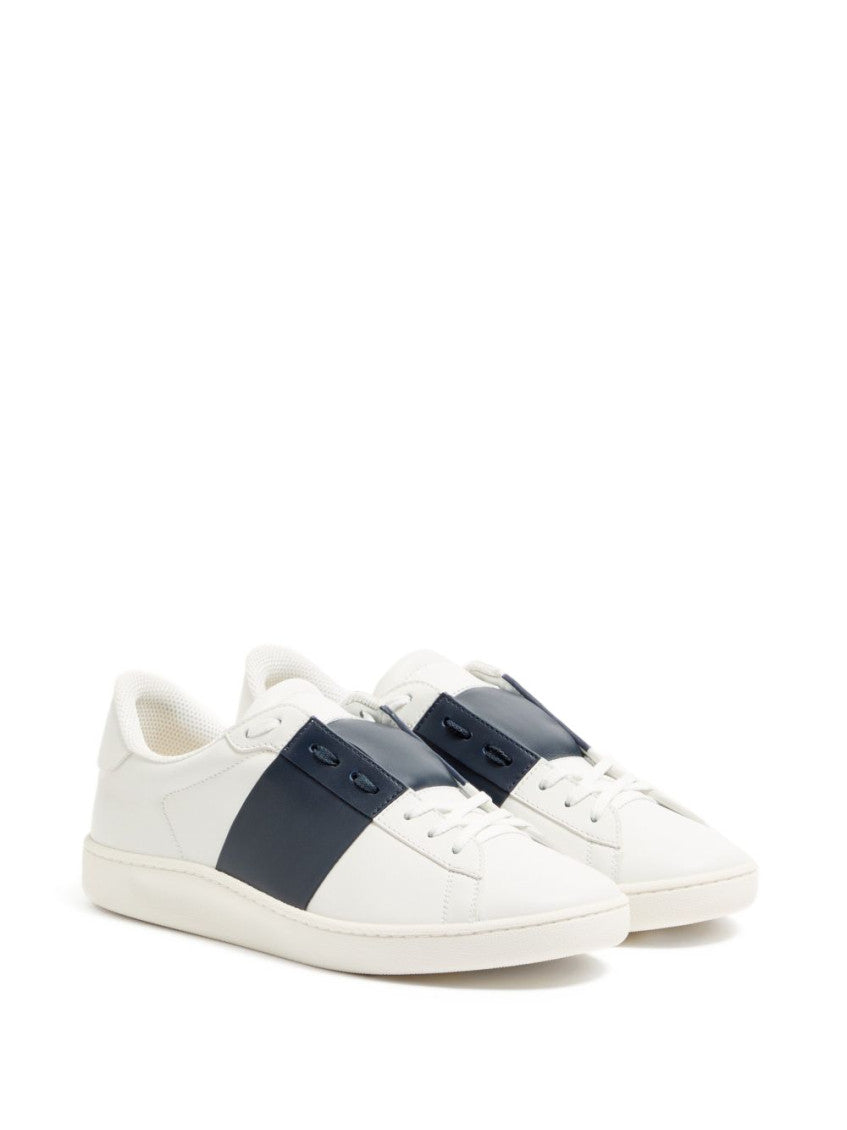 White Color Block Sneakers 4