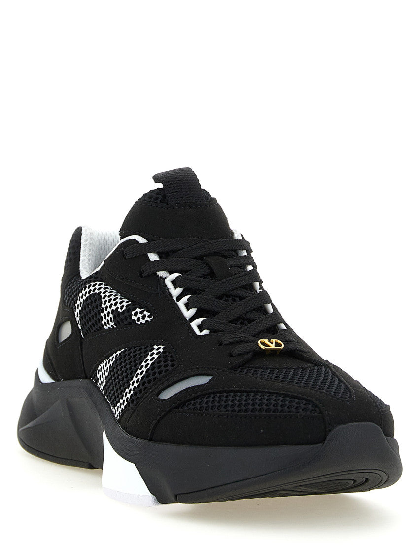BlackWhite Logo Sneakers 2