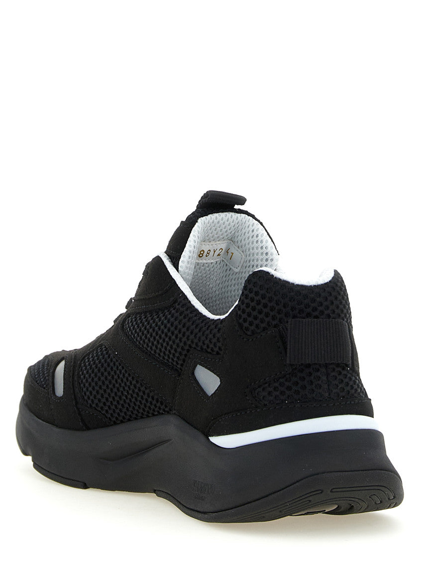 BlackWhite Logo Sneakers 3