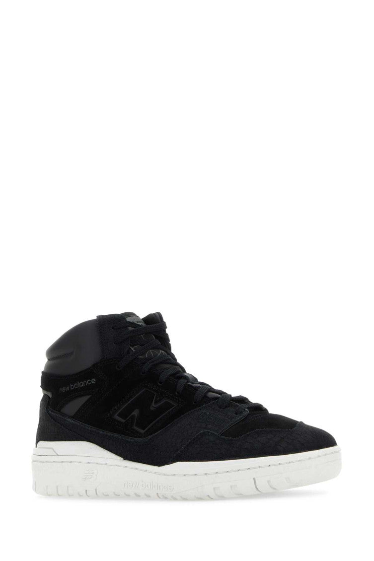 Black Solid Lace Up Sneakers 2