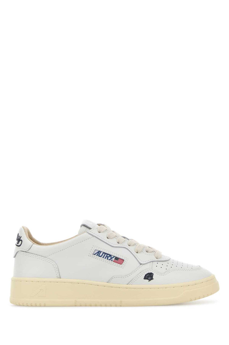 White Leather Sneakers 1