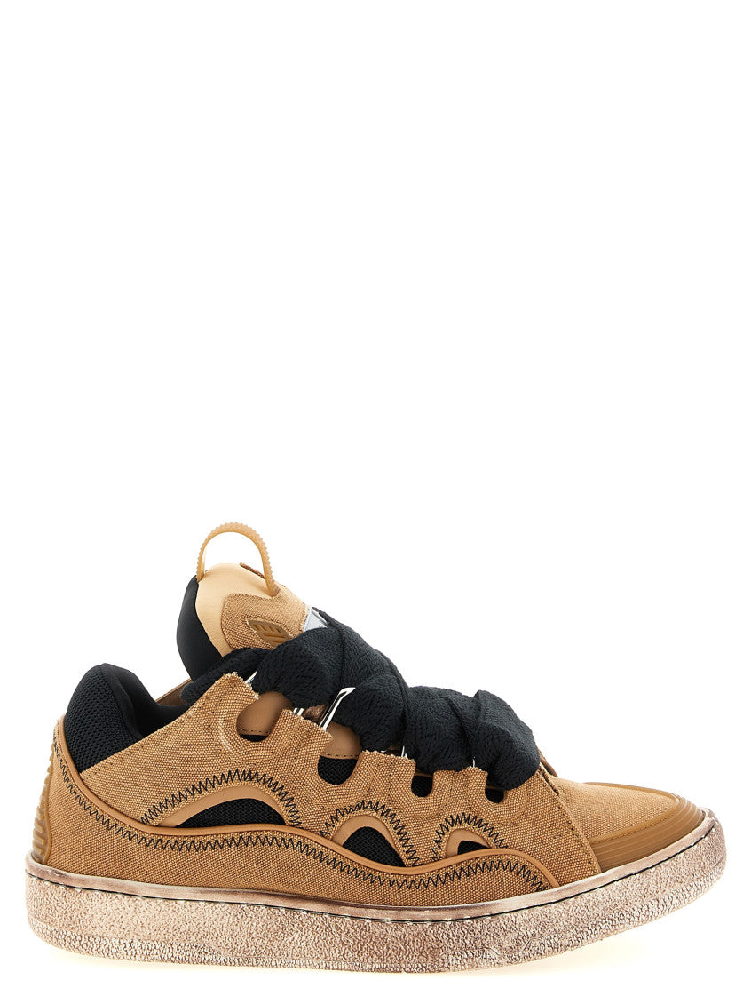 Brown Lace Up Sneakers 1