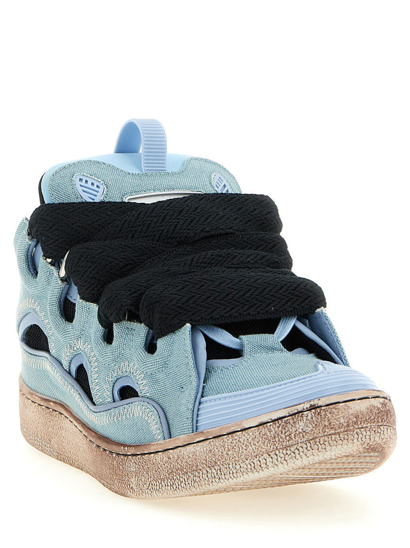 Light Blue Solid Sneakers 2
