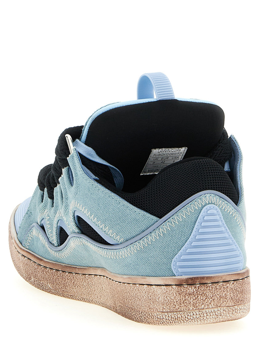 Light Blue Solid Sneakers 3