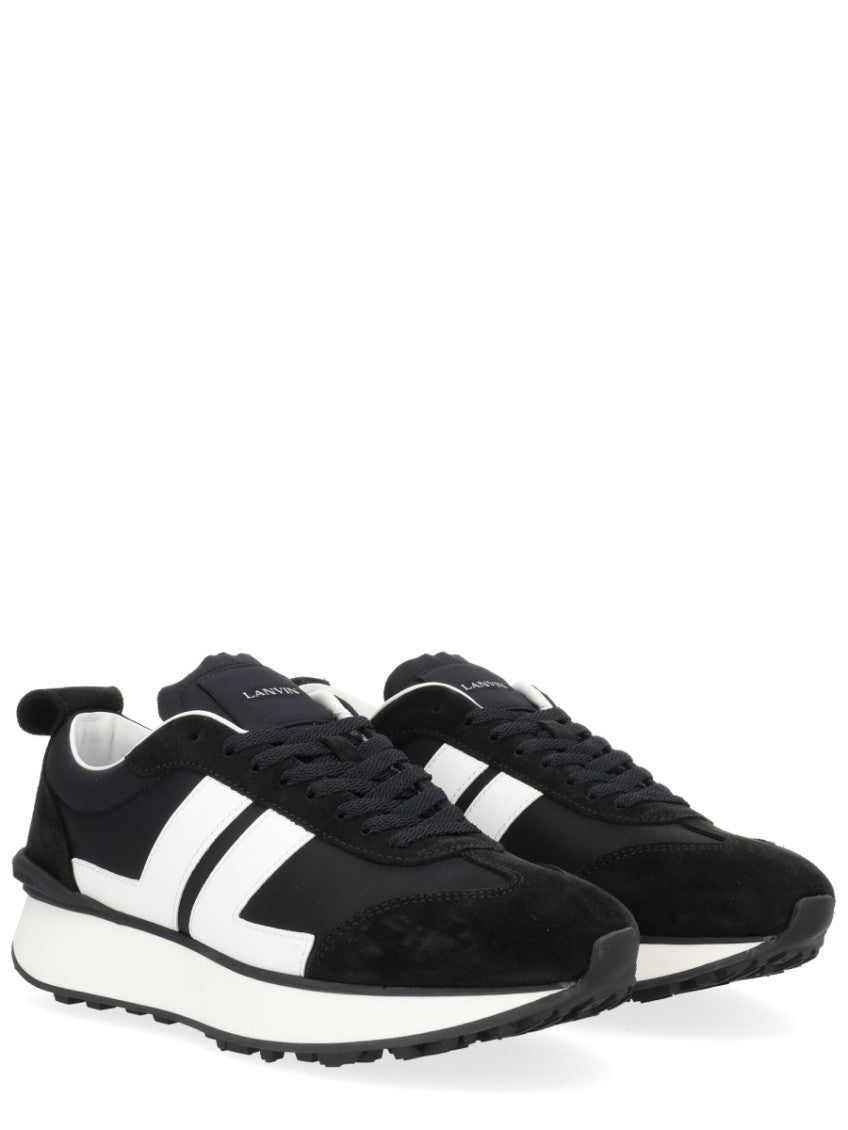Black Color Block Sneakers 2