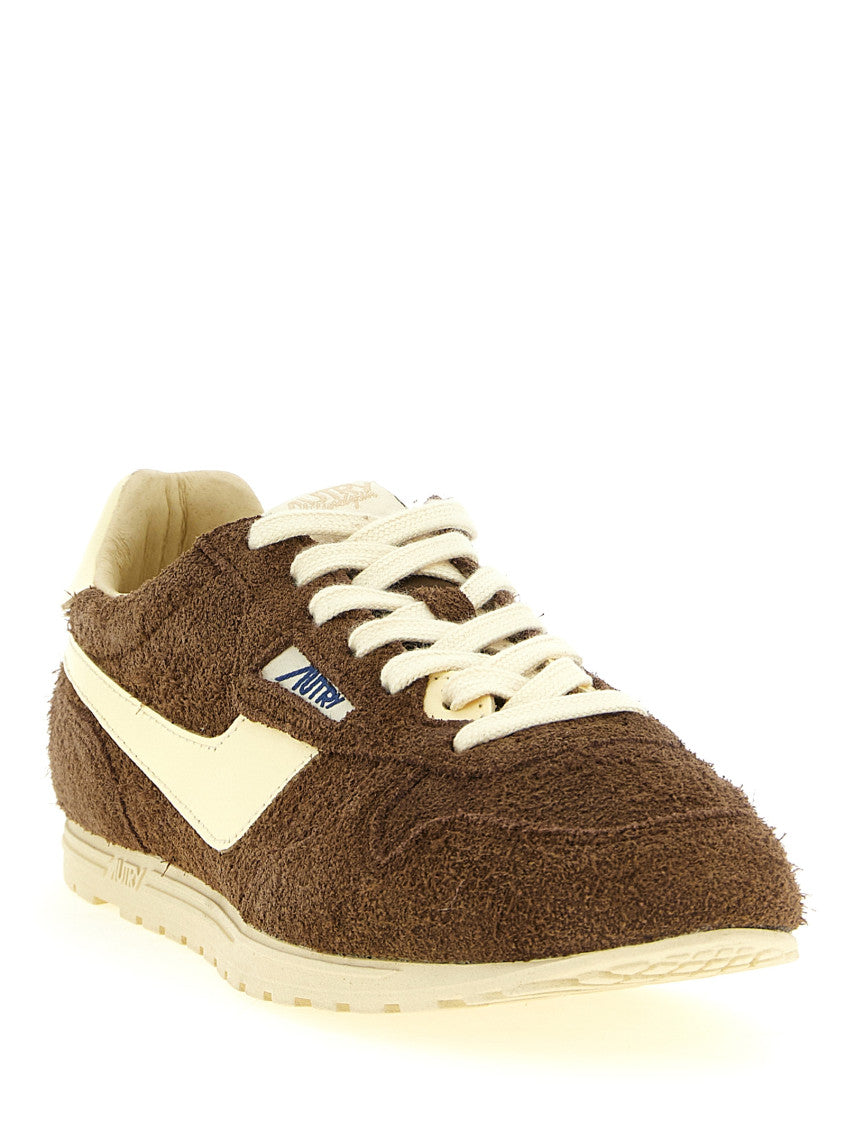 Brown Lace Up Sneakers 2