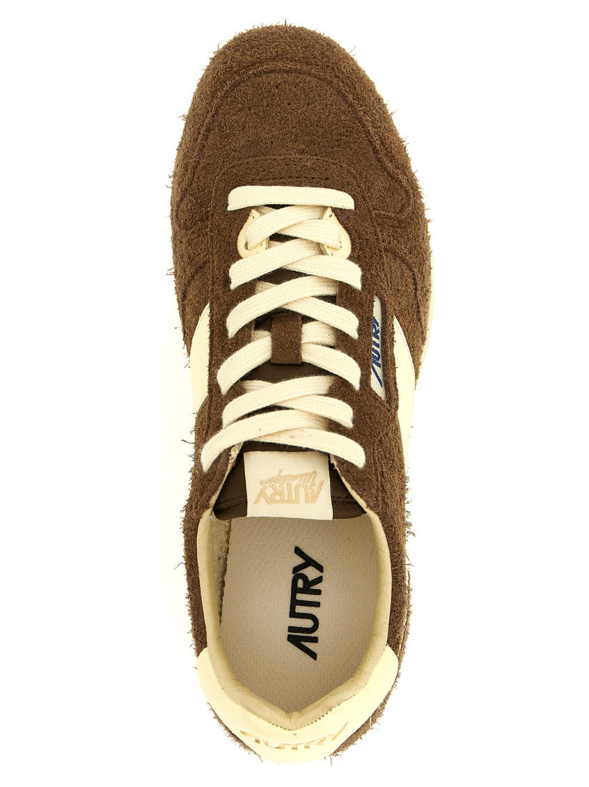 Brown Lace Up Sneakers 4