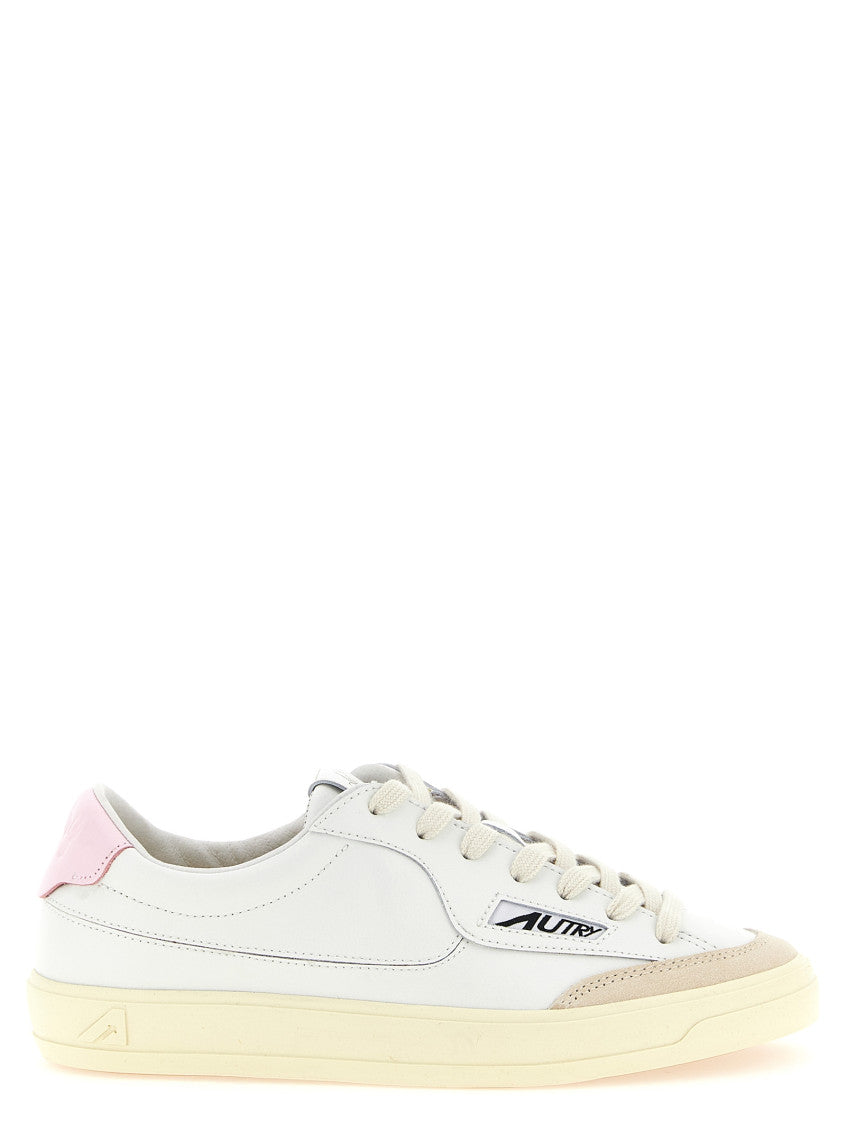 White Lace Up Sneakers 1
